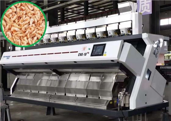 Vaglio del gamberetto di 640 canali selezionatore di colore del pesce di 4-5.5 t/h